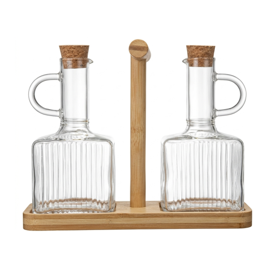 Glass Oil Dispenser 400 ml - 2 Pcs